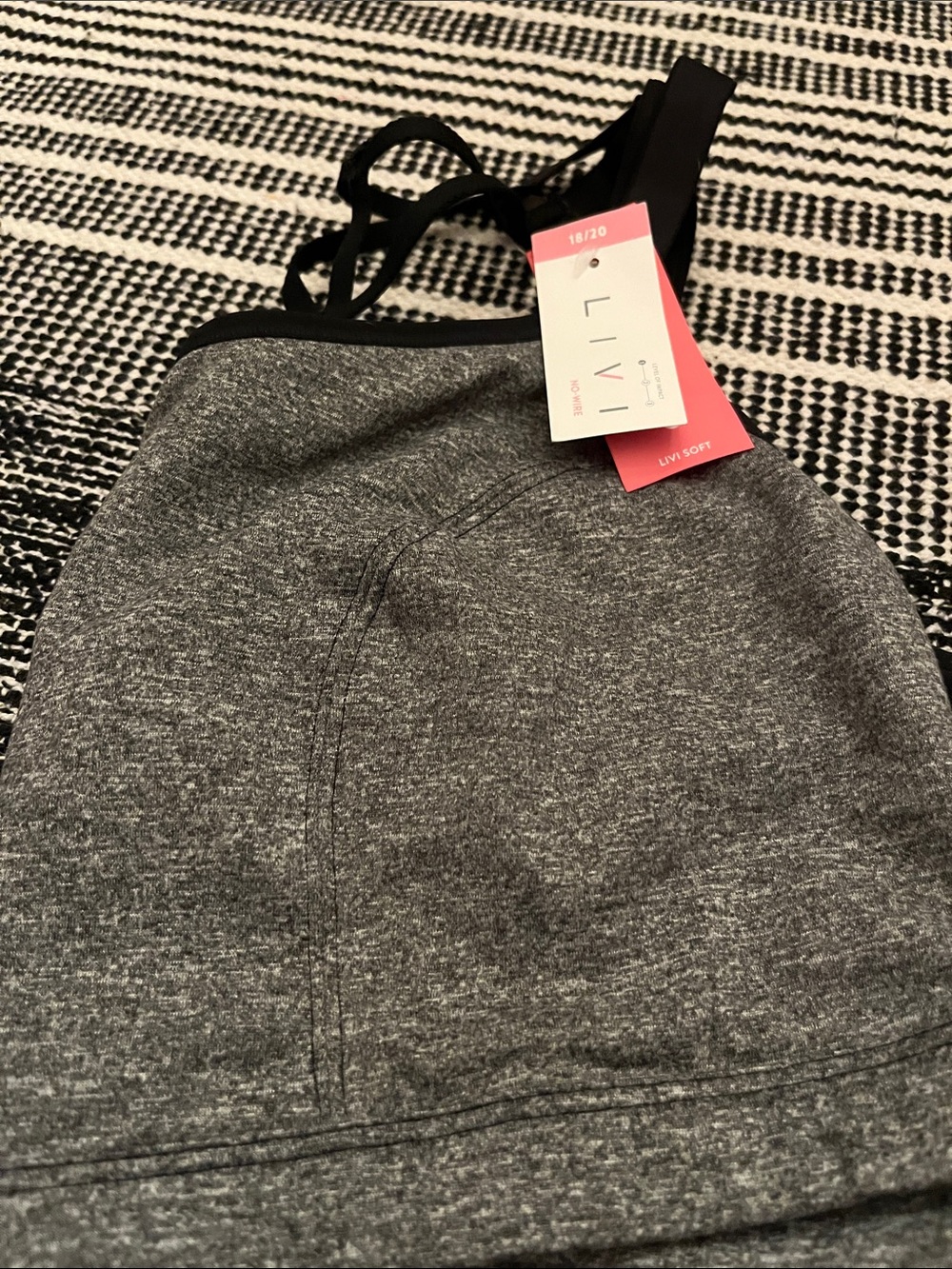 Women's Gray Athletic sport’s bra